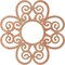 Ekena Millwork Cohen Wood Fretwork Pierced Ceiling Medallion, Cherry, 30"OD x 10 1/4"ID x 1/4"T CMWP30X30X0250COCH - alternate 2